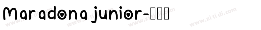 Maradona junior字体转换